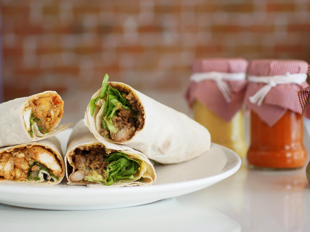 Fajitas au poulet et curry ( à consommer froid)